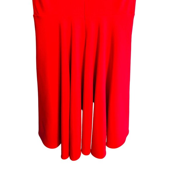 2/$30 Express Dress Medium Coral Red Flirty Hi-Low Hem Adorable Flowy Fabric - Picture 11 of 13